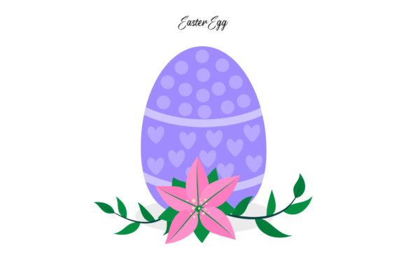 Easter Egg Floral Illustration