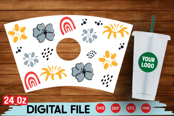 Floral 24oz Cup Design