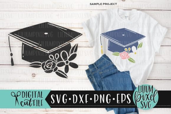 Floral Graduation Cap