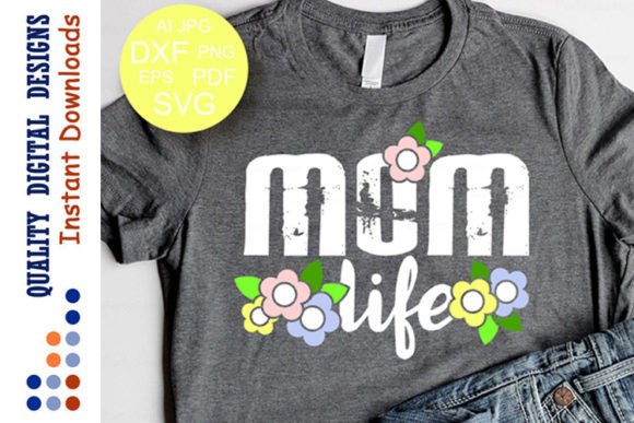Mom Life Decor Floral Mommy Gift