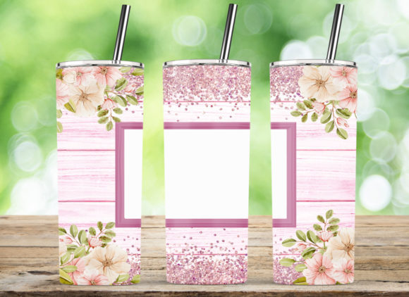 Photo Frame Pink Flower Bouquet Floral
